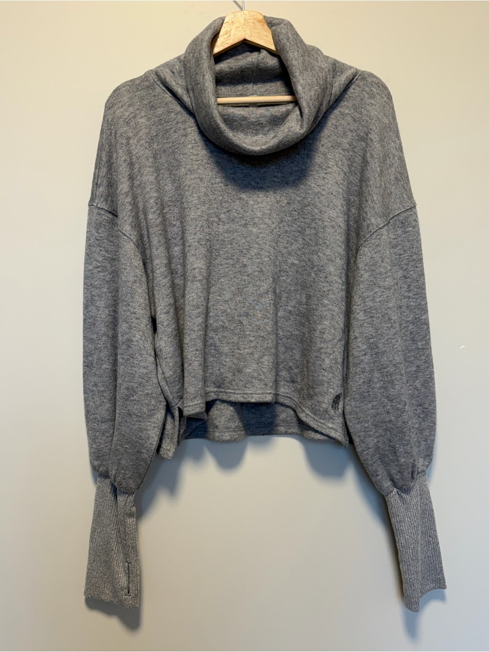 FP Movement Gray Cowl Neck Women's Sweater